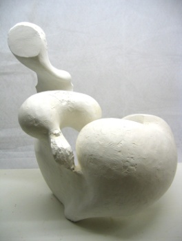 Gipsskulptur weiblicheFigur 1