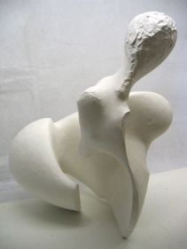 Gipsskulptur weiblicheFigur 3