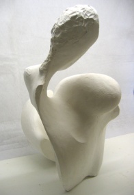 Gipsskulptur weiblicheFigur 4