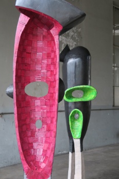 Holzplastik Koenig Narr 3