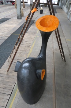 Holzplastik EinhornOpferlamm 5
