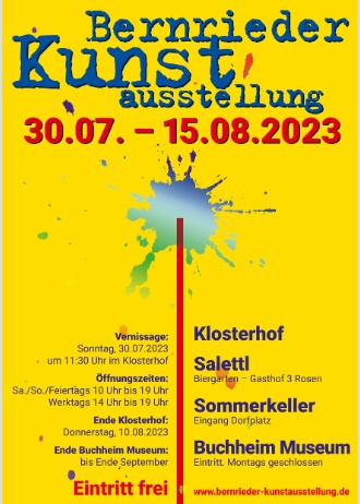 Ausstellungsflyer Bernrieder Kunstausstellung