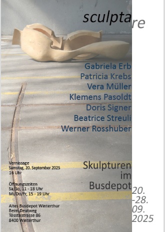 Ausstellungsflyer Sculpta-re 2025