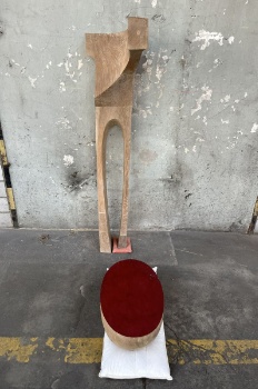 Holzplastik dasKissenmeinerGrossmutter 4