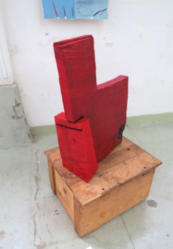 Holzskulptur Kreuzbueste h3